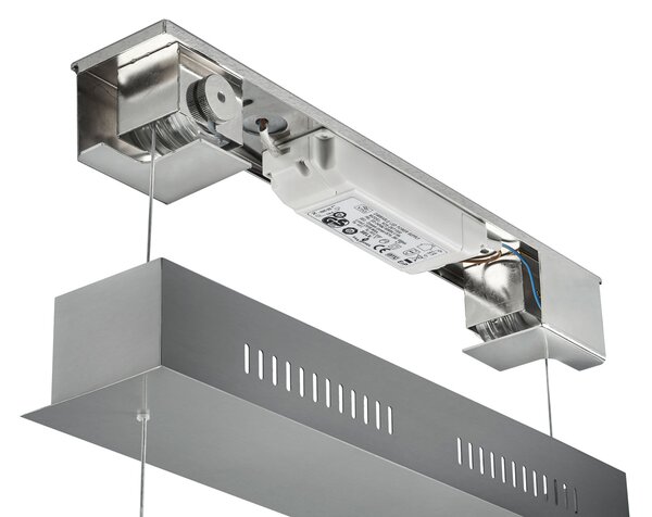 Lampada a Sospensione da Interno a LED in Metallo Nickel Opaco