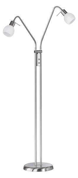Piantana da Interno E14 in Metallo Nickel Opaco