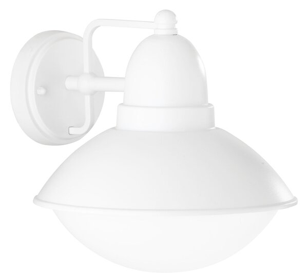 Applique da Esterno E27 in Pressofusione di alluminio Bianco Opaco