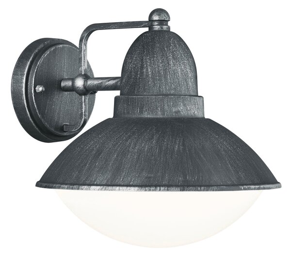 Applique da Esterno E27 in Pressofusione di alluminio Argento Anticato