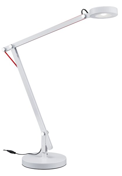 Lampada tavolo da Interno a LED in Metallo Bianco