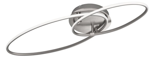 Plafoniera da Interno a LED in Metallo Nickel Opaco