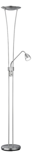 Piantana da Interno a LED in Metallo Nickel Opaco