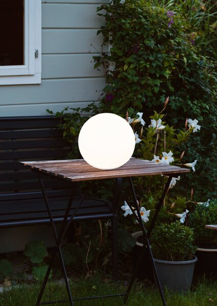 Lampada tavolo da Esterno a LED in Plastica Bianco
