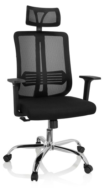 Hjh OFFICE Sedia da ufficio Home Office ZH 200 sedia da scrivania con braccioli tessuto / mesh sedia girevole