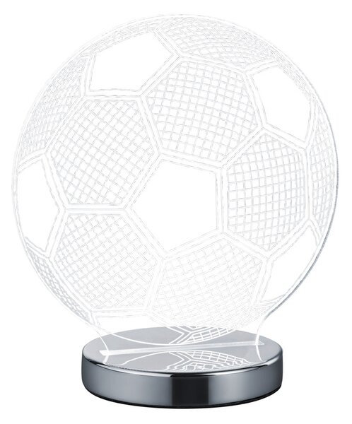 Lampada tavolo da Interno a LED in Metallo Cromo