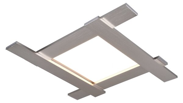 Plafoniera da Interno a LED in Metallo Nickel Opaco