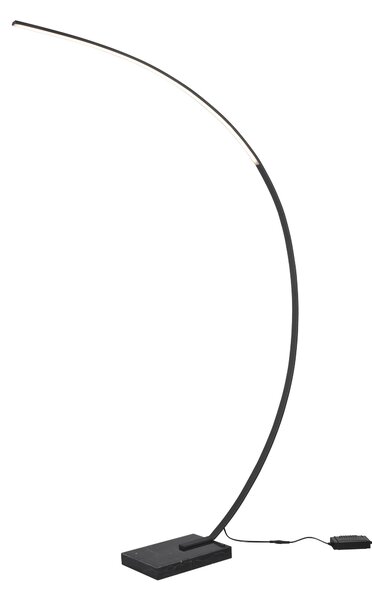 Piantana da Interno a LED in Metallo Nero Opaco