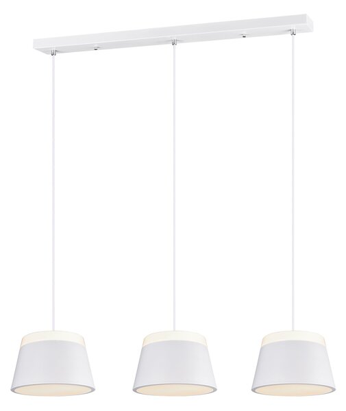 Lampada a Sospensione da Interno E14 in Metallo Bianco Opaco