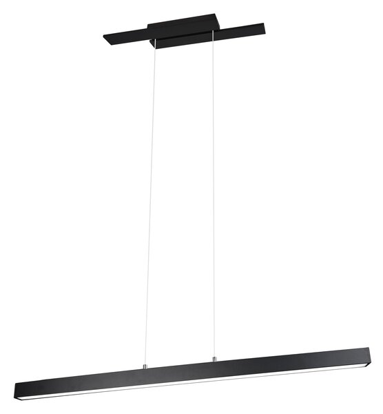 Lampada a Sospensione da Interno a LED in Metallo Nero Opaco