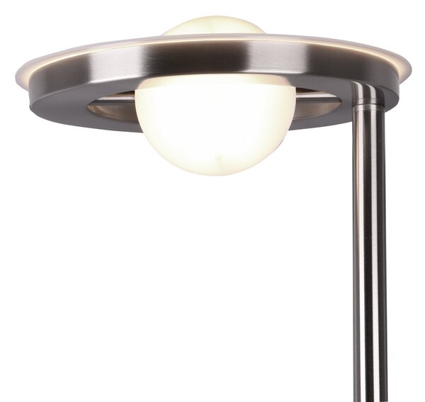 Piantana da Interno a LED in Metallo Nickel Opaco