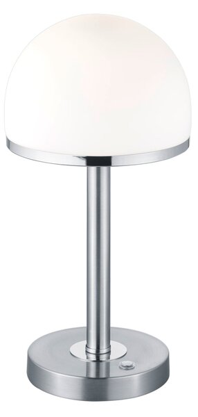 Lampada tavolo da Interno a LED in Metallo Nickel Opaco