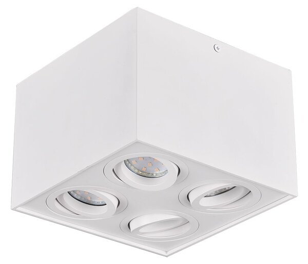 Plafoniera da Interno GU10 in Metallo Bianco Opaco