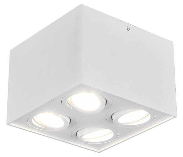 Plafoniera da Interno GU10 in Metallo Bianco Opaco