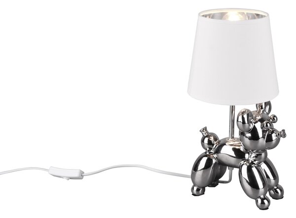 Lampada tavolo da Interno a LED in Ceramica Silver