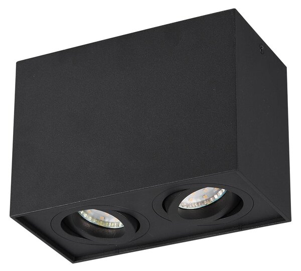 Plafoniera da Interno GU10 in Metallo Nero Opaco