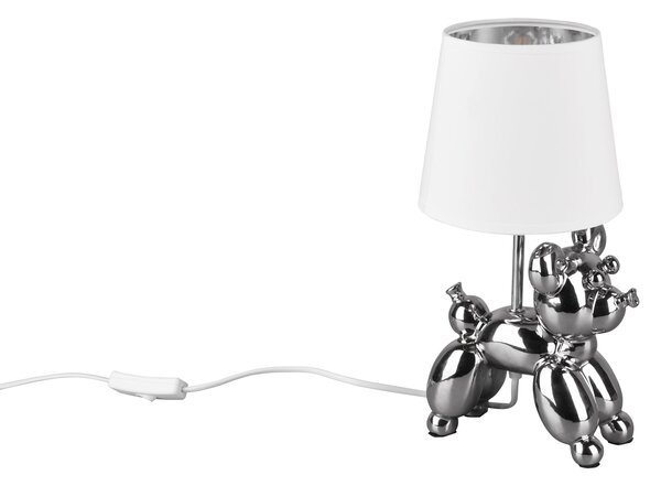 Lampada tavolo da Interno a LED in Ceramica Silver