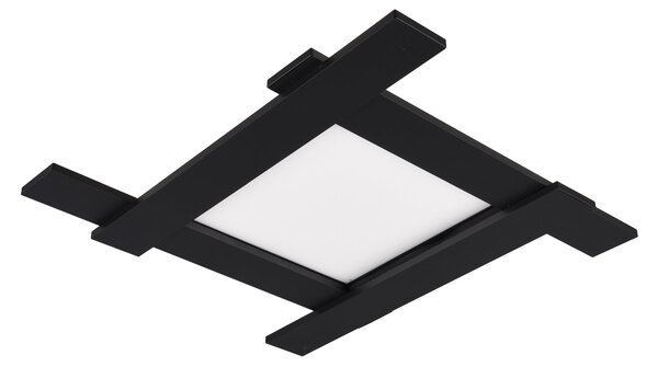 Plafoniera da Interno a LED in Metallo Nero Opaco