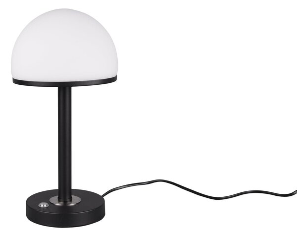 Lampada tavolo da Interno a LED in Metallo Nero Opaco