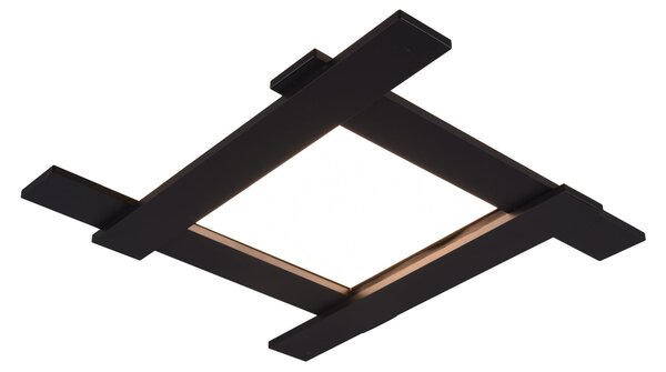 Plafoniera da Interno a LED in Metallo Nero Opaco