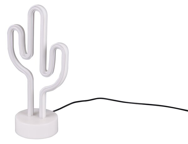 Lampada tavolo da Interno a LED in Plastica Bianco