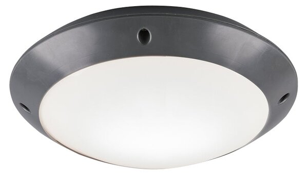 Plafoniera da Esterno E27 in Plastica Antracite