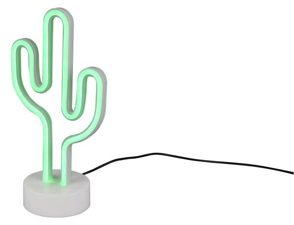 Lampada tavolo da Interno a LED in Plastica Bianco
