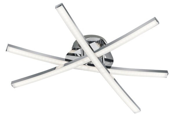 Plafoniera da Interno a LED in Metallo Cromo