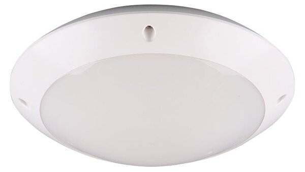 Plafoniera da Esterno E27 in Plastica Bianco Opaco