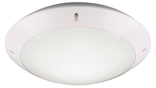Plafoniera da Esterno E27 in Plastica Bianco Opaco