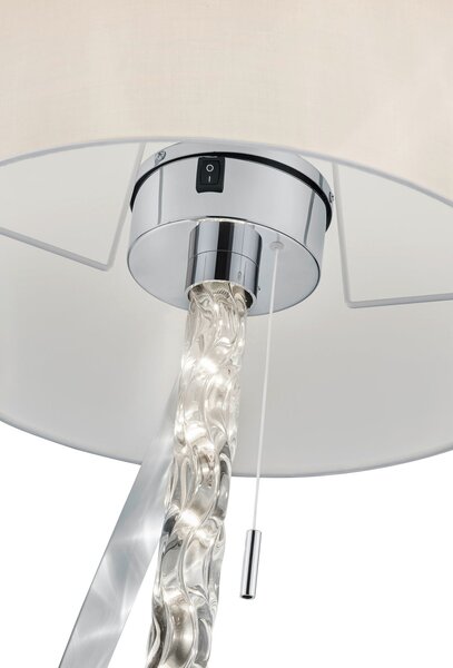 Piantana da Interno a led in Metallo Cromo