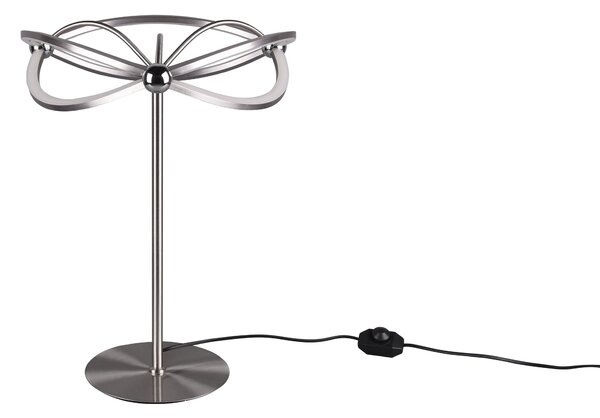 Lampada tavolo da Interno a LED in Metallo Nickel Opaco