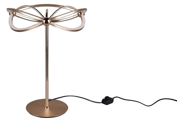 Lampada tavolo da Interno a LED in Metallo Ottone Opaco