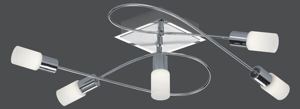 Plafoniera da Interno a LED in Metallo Cromo
