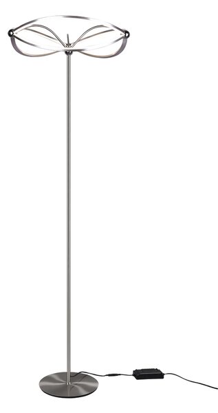 Piantana da Interno a LED in Metallo Nickel Opaco