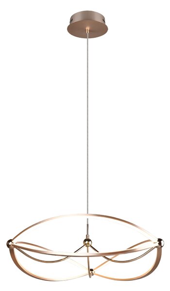 Lampada a Sospensione da Interno a LED in Metallo Ottone Opaco