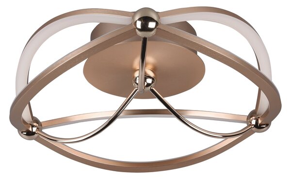 Plafoniera da Interno a LED in Metallo Ottone Opaco