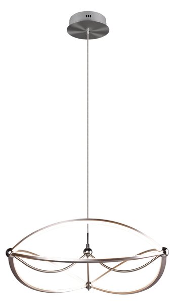Lampada a Sospensione da Interno a LED in Metallo Nickel Opaco