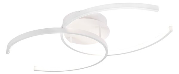 Plafoniera da Interno a LED in Metallo Bianco Opaco