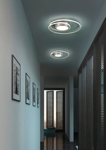 Plafoniera da Interno a LED in Metallo Bianco Opaco