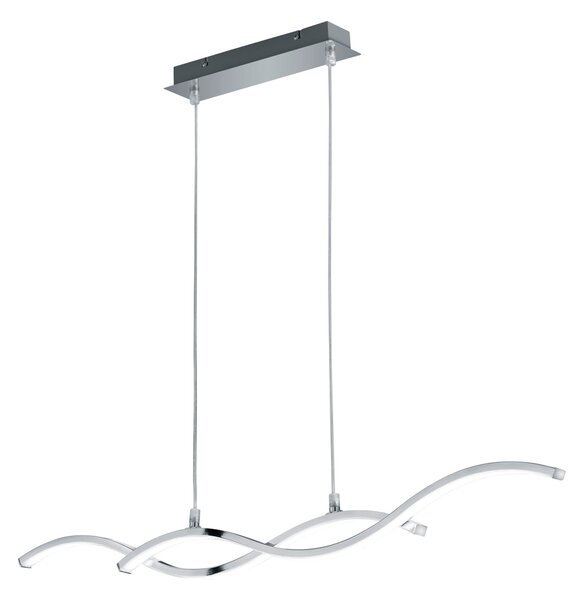 Lampada a Sospensione da Interno a LED in Alluminio Cromo