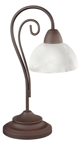 Lampada tavolo da Interno E14 in Metallo Ruggine