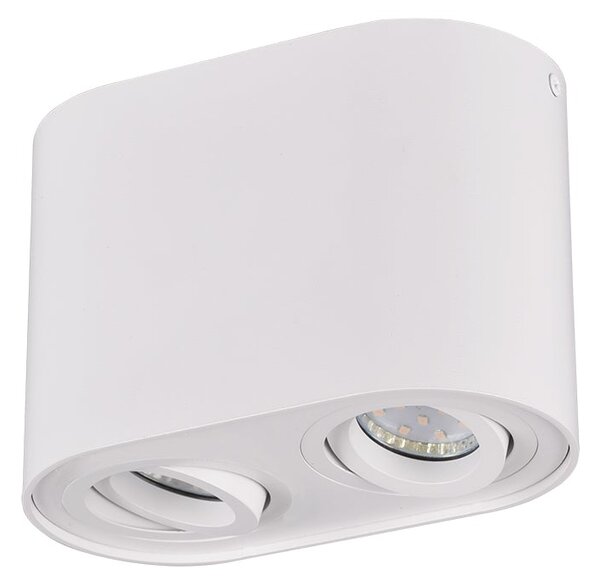 Plafoniera da Interno GU10 in Metallo Bianco Opaco