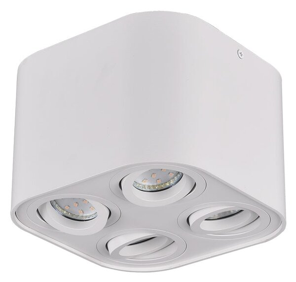 Plafoniera da Interno GU10 in Metallo Bianco Opaco