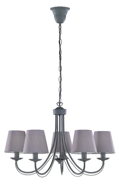 Lampadario da Interno E14 in Metallo Calcestruzzo