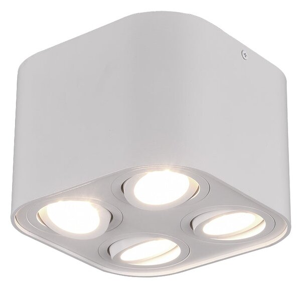Plafoniera da Interno GU10 in Metallo Bianco Opaco