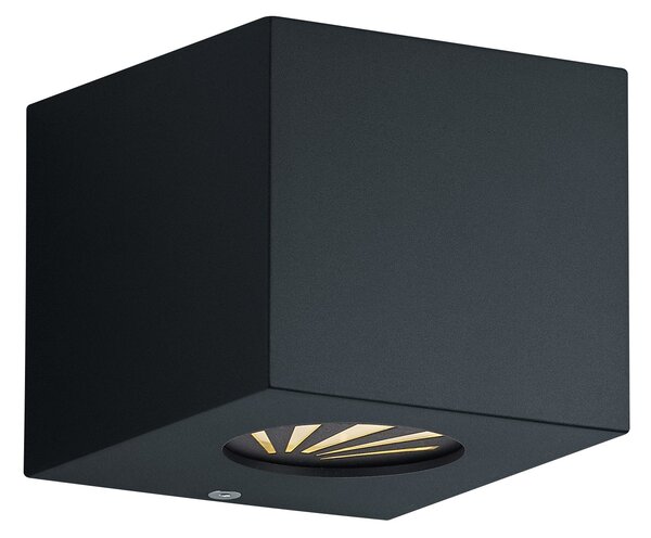 Applique da Esterno a LED in Plastica Nero Opaco