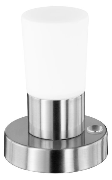Lampada tavolo da Interno a LED in Metallo Nickel Opaco