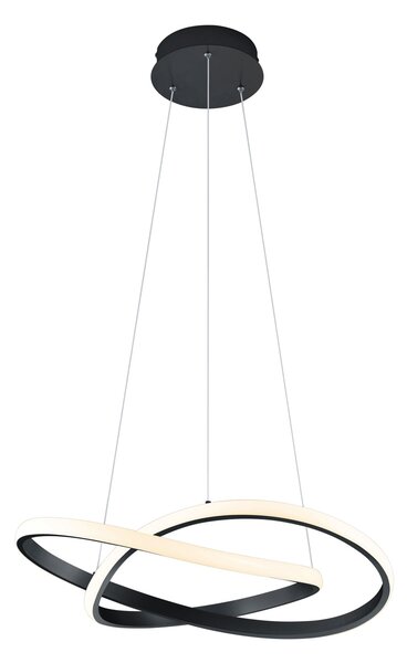 Lampada a Sospensione da Interno a LED in Metallo Nero Opaco