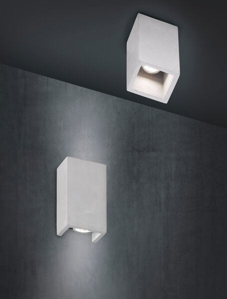 Applique da Interno GU10 in Cemento Calcestruzzo